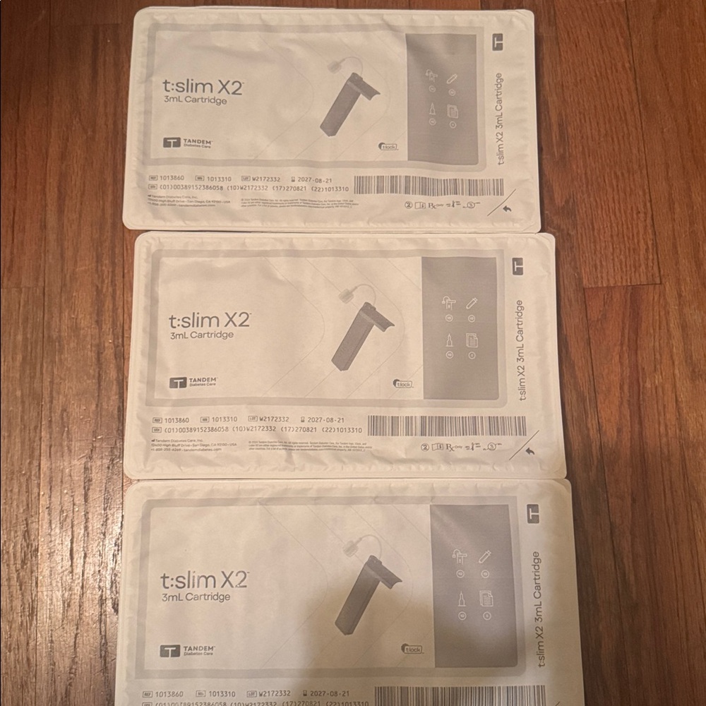 Tandem t:slim X2 3ml Cartridges, 3 Boxes
